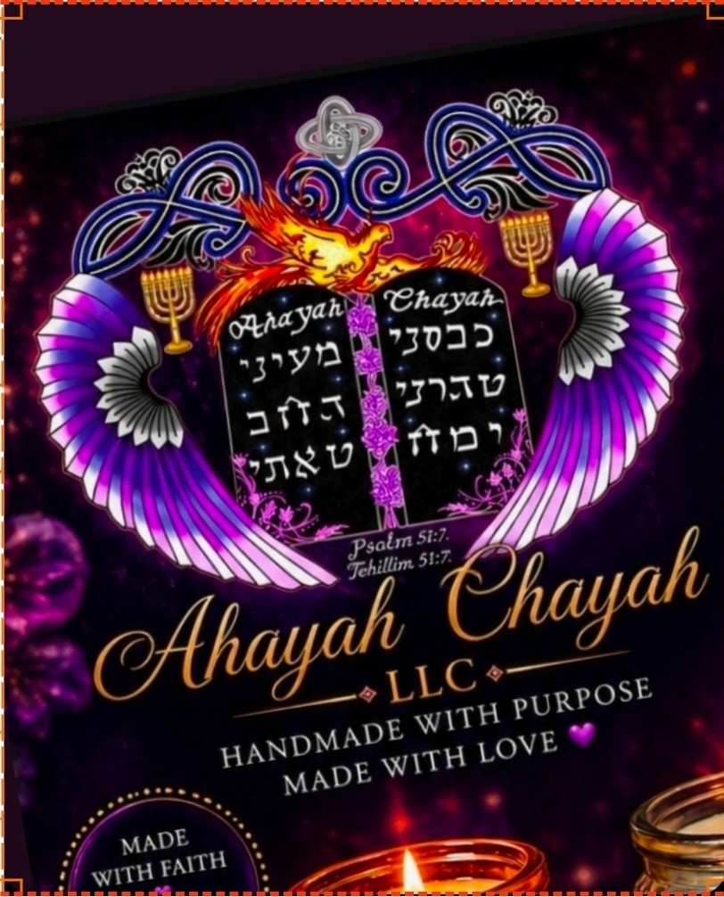 Ahayah Chayah LLC original phoenix and tablets logo